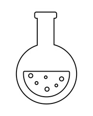 Wall Mural - tube test flask isolated icon