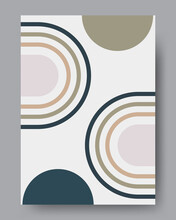 Minimalist Poster Design With Composition Of Abstract Organic Shapes In A Trendy Contemporary Collage Style. Vector Illustration For Covers, Wall Hangings, Books, Social Media Stories, Pag Etc.