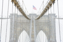 Brooklyn Bridge In Winter