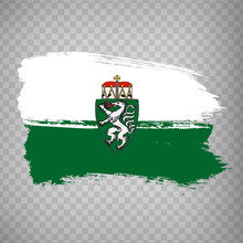 Flag Of Styria Brush Strokes. Flag Of Styria On Transparent Background For Your Web Site Design, App, UI. Austria. EPS10.