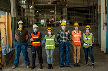 Poster - workers at work
