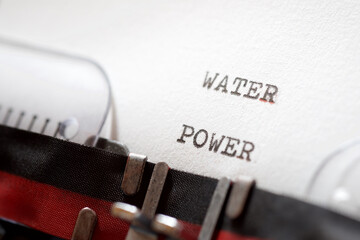 Canvas Print - Water power phrase