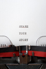 Poster - Share your story phrase