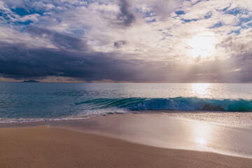 Wall Mural - panorama island of Sint Maarten island in the Caribbean