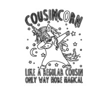 Cousins Matching Gift For Unicorn Theme Birthday Unisex Baseball Unicorn Design Coloring Book Animals Vector Illustration