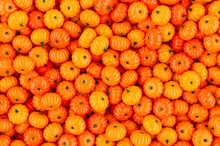 Background From Orange Pumpkins, 3D Rendering