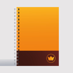 Wall Mural - notebook, corporate identity template on white background