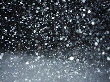 Out Of Focus: Snowfall At Night