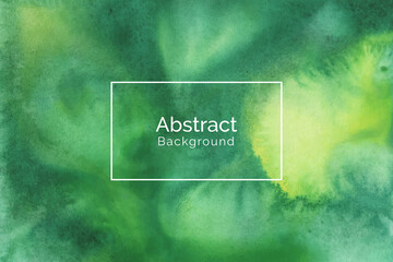 Hand-painted green watercolor texture background