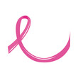breast cancer awareness month, pink ribbon healthcare white background flat icon style