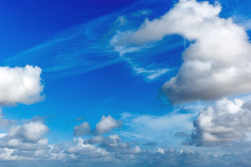 Wall Mural - Clouds in the blue sky