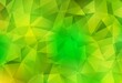 Light Green, Yellow vector shining triangular background.