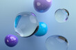 © VAlex - Abstract 3d render of colorful bubble, modern background design