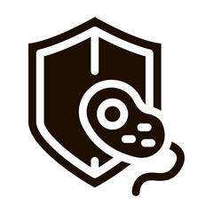 Poster - Safeguard Healthcare Bacteria Vector Sign Icon . Healthy Organism Bacteria Pictogram. Chemical Microbe Type Infection Microorganism Bacteriology Contour Monochrome Illustration