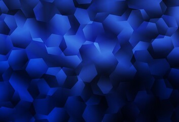 Dark BLUE vector low poly layout.