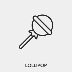 Poster - lollipop icon vector sign symbol