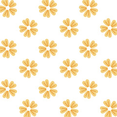 Wall Mural - flowers golden decoration pattern background