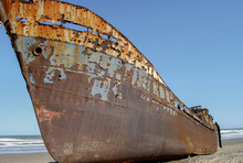 Ship Wreck And Beach