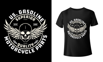 exclusive skull biker t shirt design