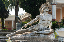 Statue Of Dying Achilles, Corfu, Greece