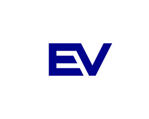 EV VE LETTER LOGO DESIGN VECTOR TEMPLATE. EV VE LOGO DESIGN.