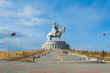 The Genghis Khan Equestrian Statue, Part Of The Genghis Khan Statue Complex Is A 131-foot (40 M) Tall Statue Of Genghis Khan On Horseback, On The Bank Of The Tuul River At Tsonjin Boldog (54 Km (33.55