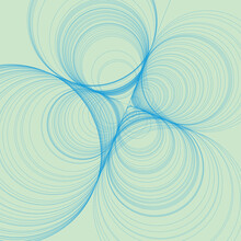 An Abstract Blue Circular Shape Pattern Background Image.