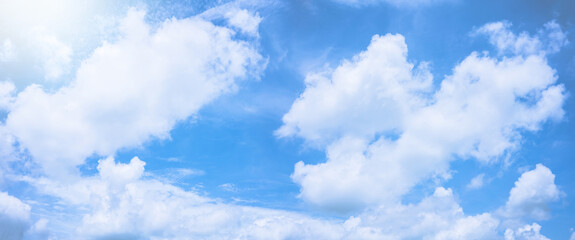 Wall Mural - beautiful blue sky with clouds.
