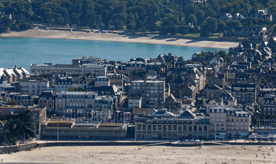 Wall Mural - Aerial view of Dinard (Brittany, France) 