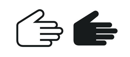 Poster - High Quality Simple Black Icon on White Background . Isolated Vector Element