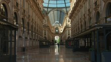 Galleria Vittorio Emanuele II, In Milan, Italy, During Lockdown