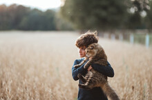 Boy And Kitty