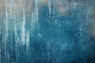 Naklejka na meble Blue scratched backdrop