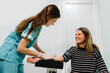 © MyMicrostock/Stocksy - Nurse performing a blood draw to a patient