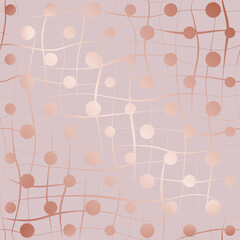 Poster - vector seamless pattern. elegant background. beautiful rose gold. pink modern stylish texture wavy t