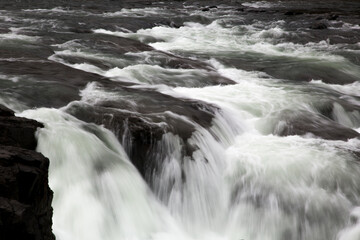 Wall Mural - A waterfall in the Santiam River just east of Detroit, Oregon.