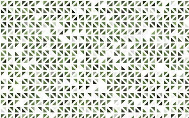  Light Green vector pattern in polygonal style. Illustration with set of colorful triangles. Best design for your ad, poster, banner.