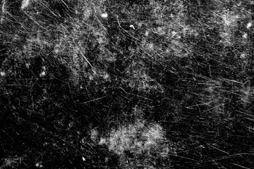 Poster - glass on a black background with white scratches. grunge design