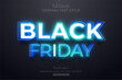 © Dark Anchor - Black Friday Blue Neon Editable Text Style Effect Premium