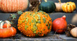 © JEFF WASSERMAN/Stocksy - Pumpkins on Stairs