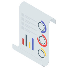 Wall Mural - isometric vector of infographic icon