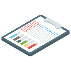 Wall Mural - isometric vector of online analytics icon