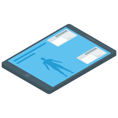 Sticker - 
Smart app inside tablet icon 
