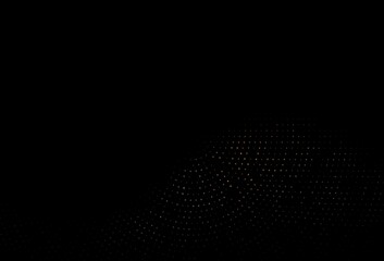 Poster - dark yellow, orange vector cover in polygonal style.