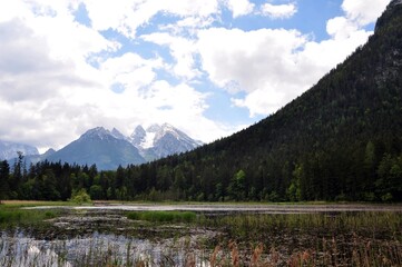 Canvas Print - Taubensee in Ramsau