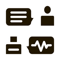 Poster - Connection Function Device Voice Control Icon Vector . Contour Illustration