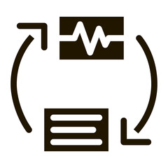 Poster - Wireless Diagnostics Voice Control Icon Vector . Contour Illustration