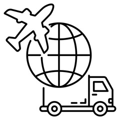 Sticker - international transportation