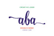 pharmacy letter ABA logo is simple, easy to understand and authoritative