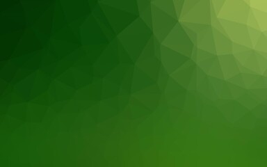 Wall Mural - Light Green vector blurry triangle template. Geometric illustration in Origami style with gradient. Completely new design for your business.
